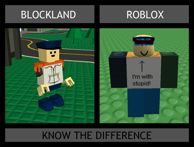 Blockland Charecters Look Dumb And Stupid With A Dumb Retarded Face
